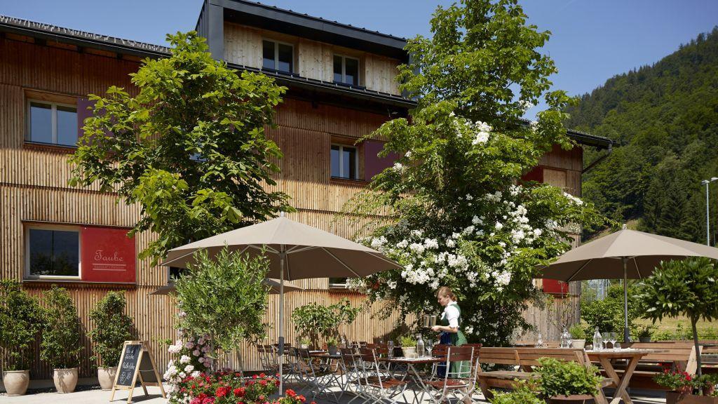 Gasthof Taube Bizau Exterior foto